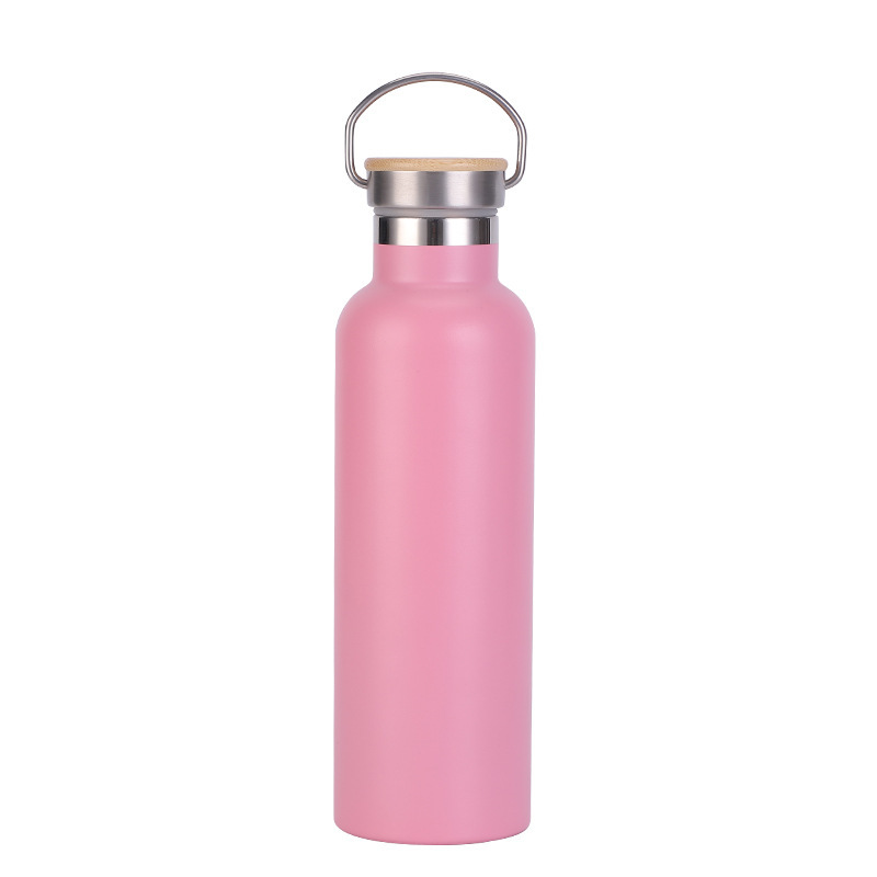 21 Oz. Stainless Steel Bottle With Bamboo Lid