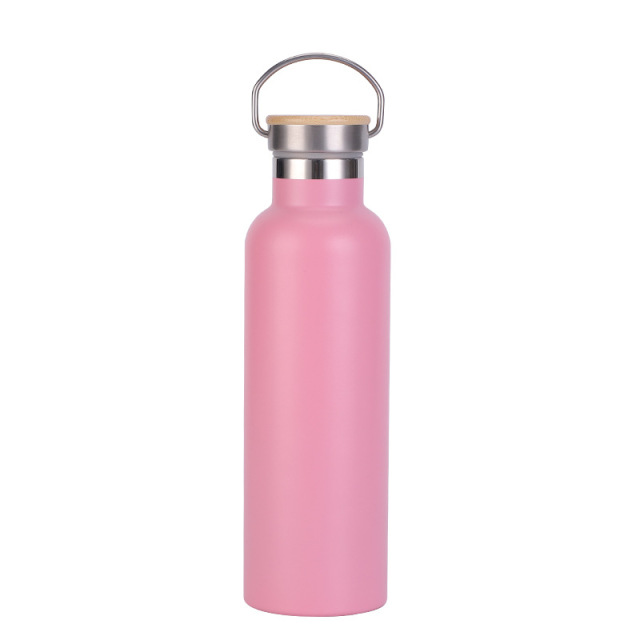 21 Oz. Stainless Steel Bottle With Bamboo Lid