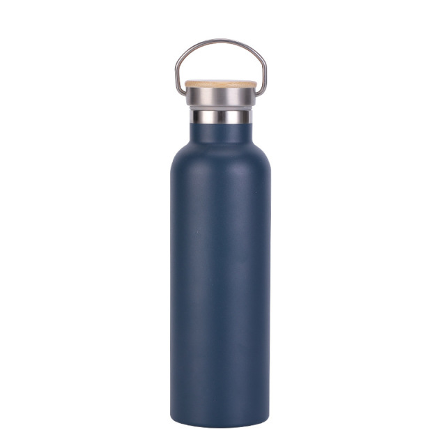 21 Oz. Stainless Steel Bottle With Bamboo Lid