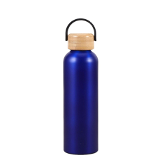 25 Oz. Aluminum Bottle With Bamboo Lid