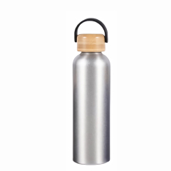 25 Oz. Aluminum Bottle With Bamboo Lid