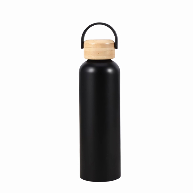 25 Oz. Aluminum Bottle With Bamboo Lid
