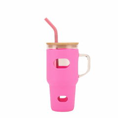 32 Oz. Glass Tumbler With Sleeve