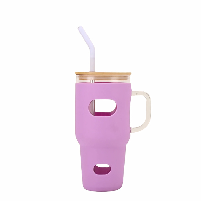 32 Oz. Glass Tumbler With Sleeve