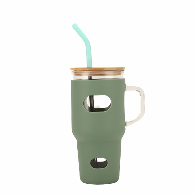 32 Oz. Glass Tumbler With Sleeve