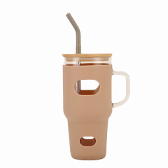 32 Oz. Glass Tumbler With Sleeve