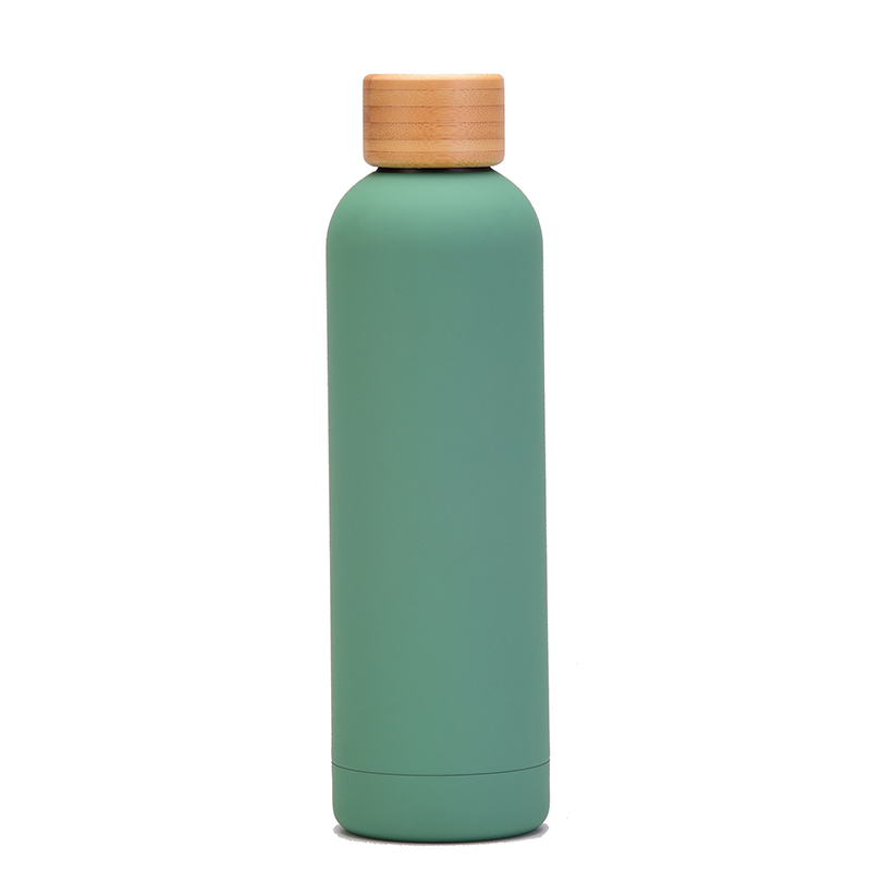32 Oz. Insulated Bottle With Bamboo Lid