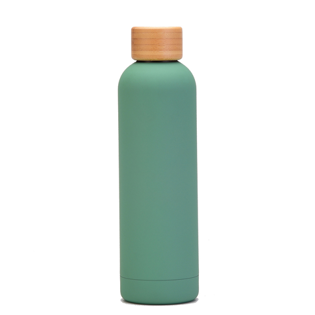 32 Oz. Insulated Bottle With Bamboo Lid