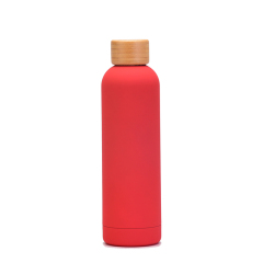 32 Oz. Insulated Bottle With Bamboo Lid