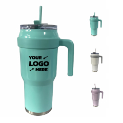 40 Oz. Mug With Handle And Straw