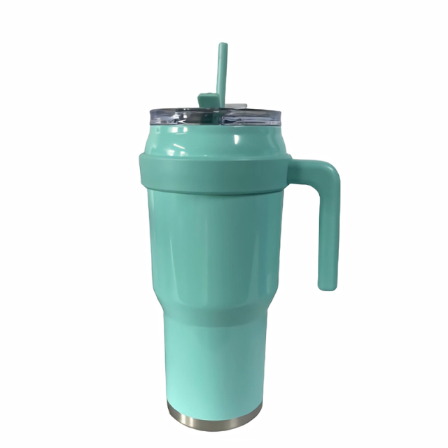40 Oz. Mug With Handle And Straw