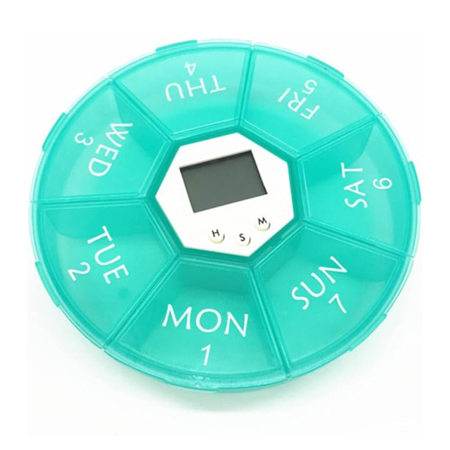 7 Day Pill Box With Alarm