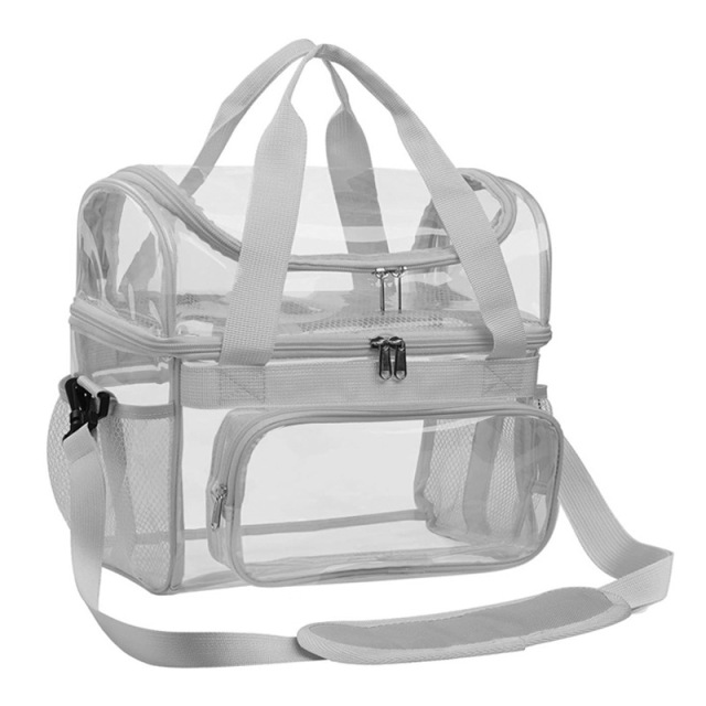 Clear Lunch Box Shoulder Tote