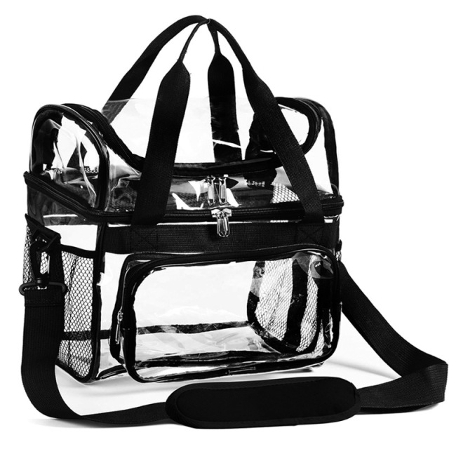 Clear Lunch Box Shoulder Tote