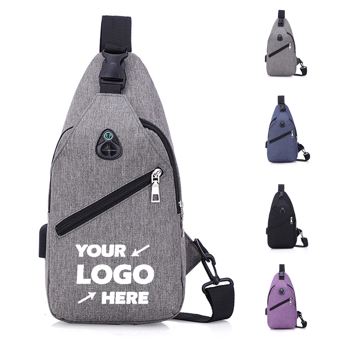 Sling Traveler Bag With USB Port