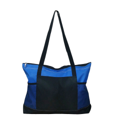 Zippered Tote Bag with Fabric
