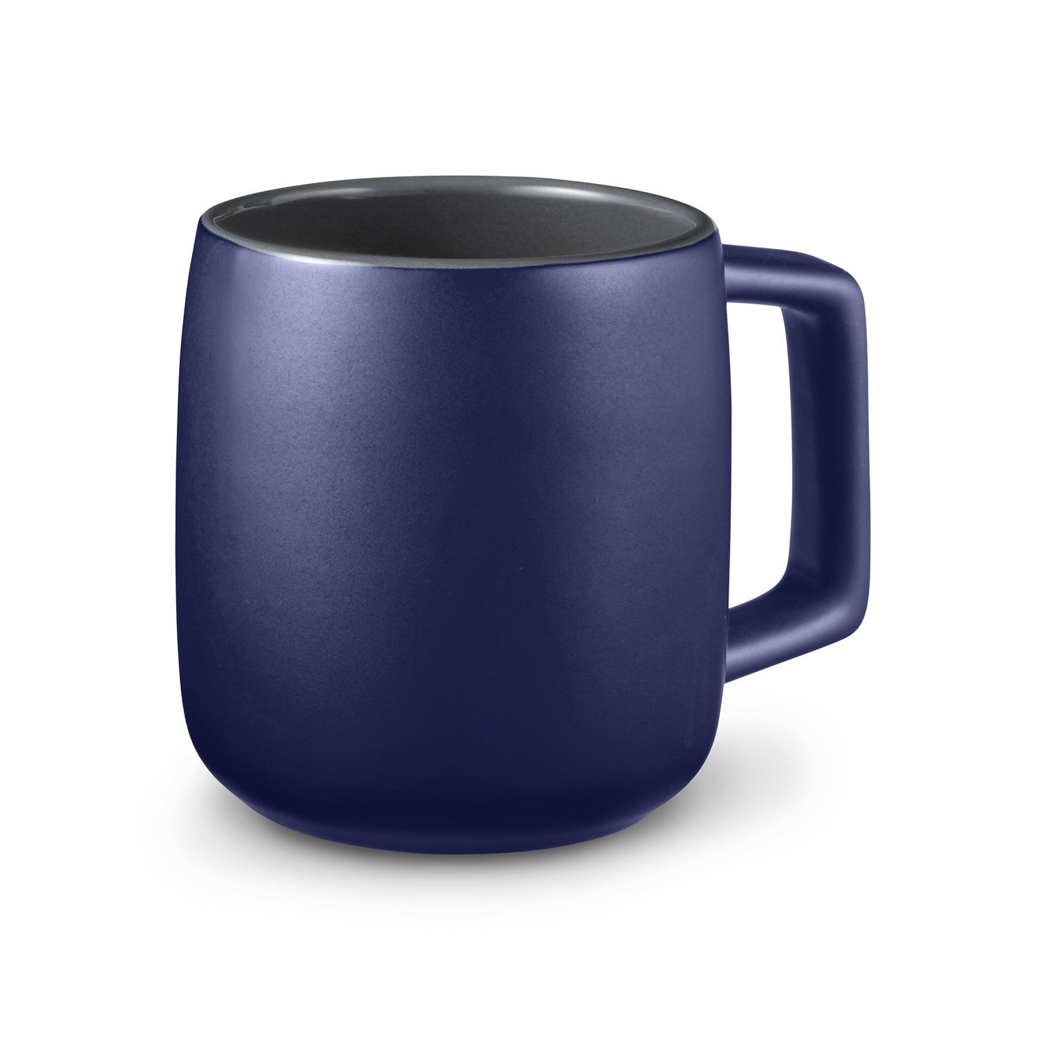 15oz Two-tone Ceramic Mug With Square Handle
