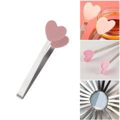 Silicone Heart Shaped Metal Clip