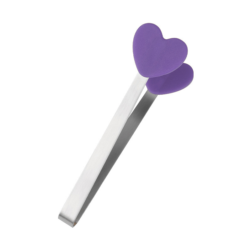 Silicone Heart Shaped Metal Clip