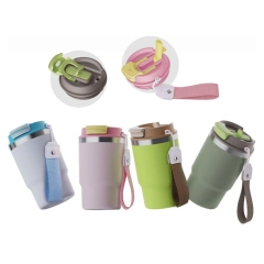 16oz Double Straw Coffee Cup