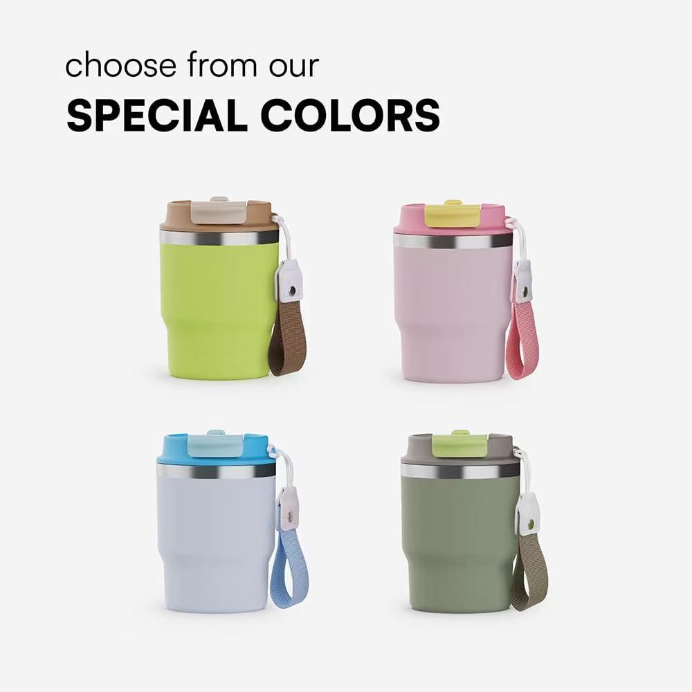 16oz Double Straw Coffee Cup