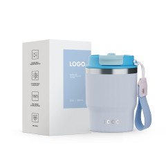 16oz Double Straw Coffee Cup