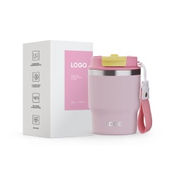 16oz Double Straw Coffee Cup