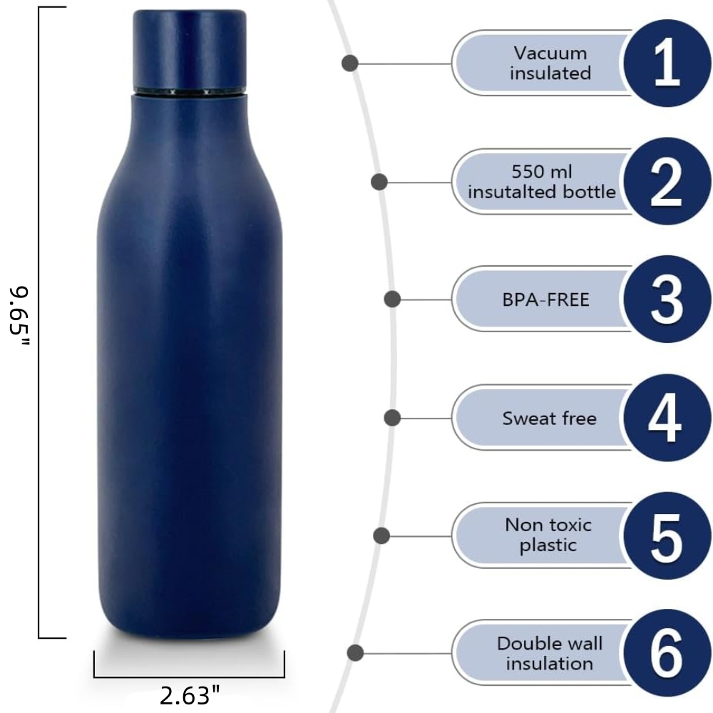 17oz Stainless Steel Insulated Water Bottle
