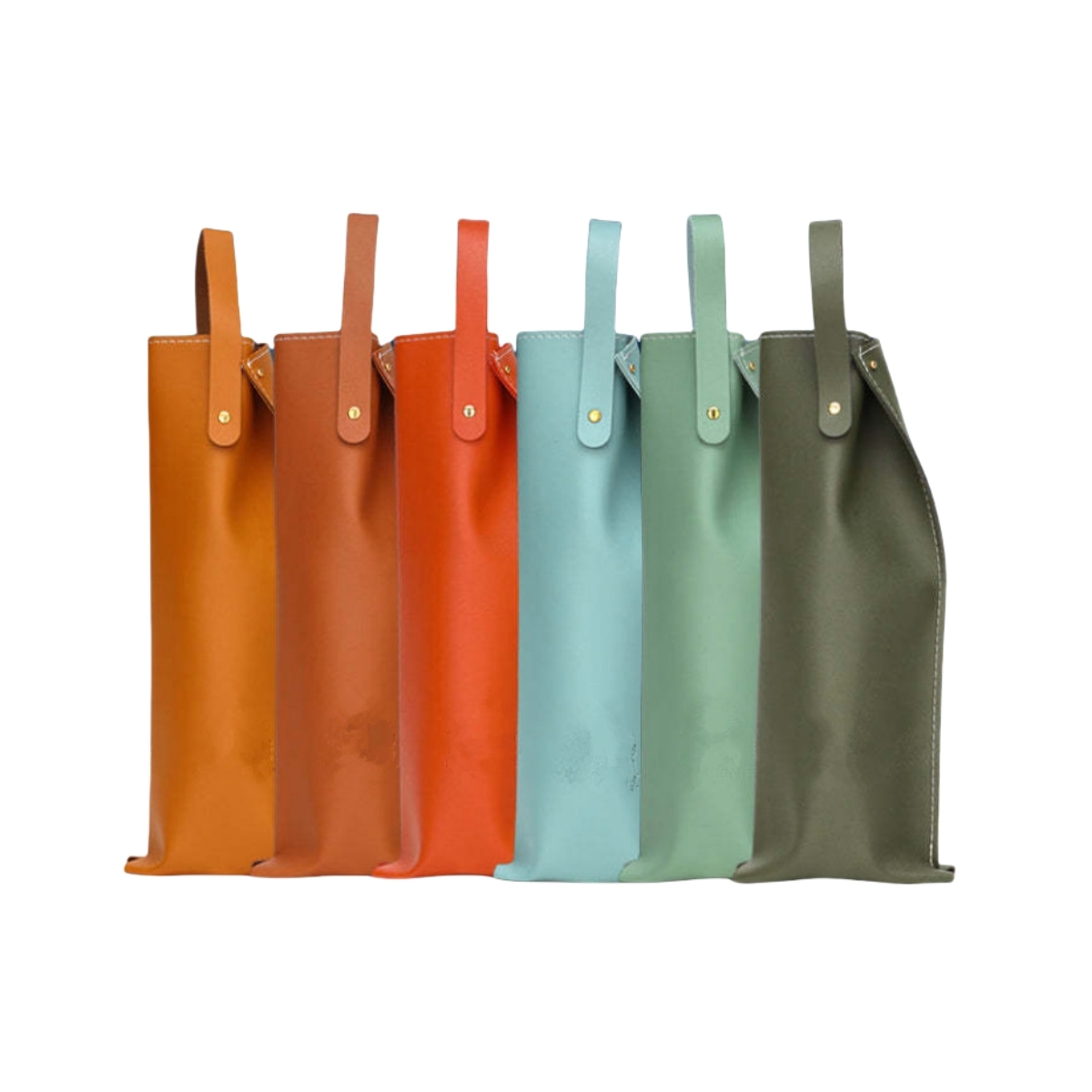 Reusable PVC Leather Wine Tote