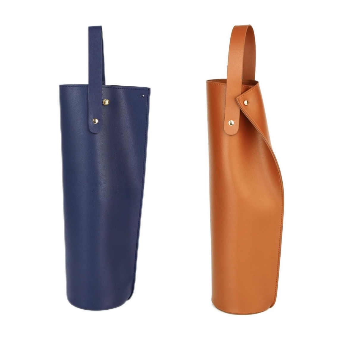 Reusable PVC Leather Wine Tote