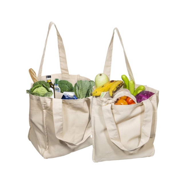 Canvas Grocery Shopping Bag
