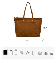 Canvas Laptop Tote Bag