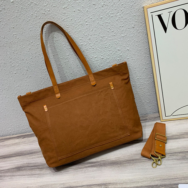Canvas Laptop Tote Bag