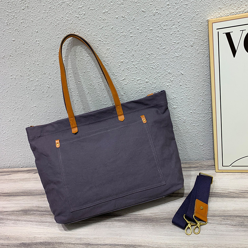 Canvas Laptop Tote Bag