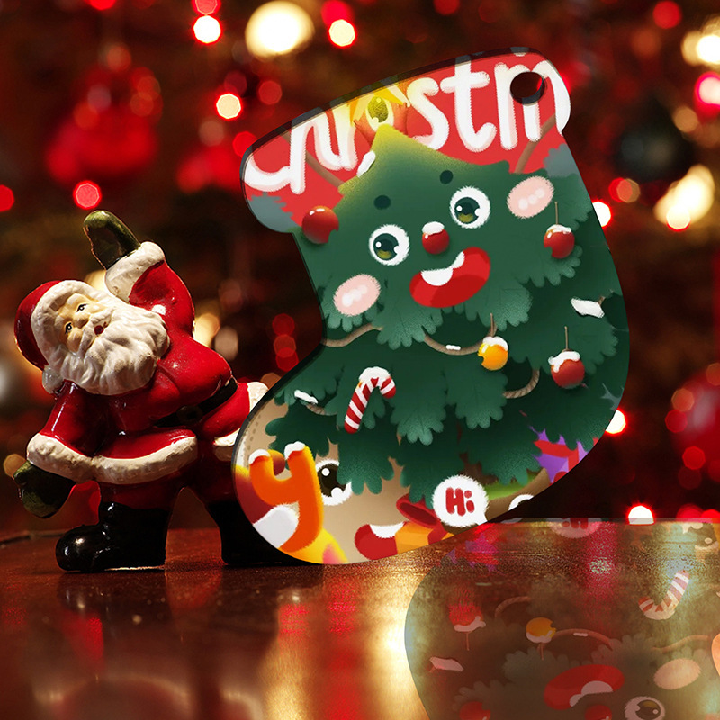 Christmas Theme Wooden Ornament