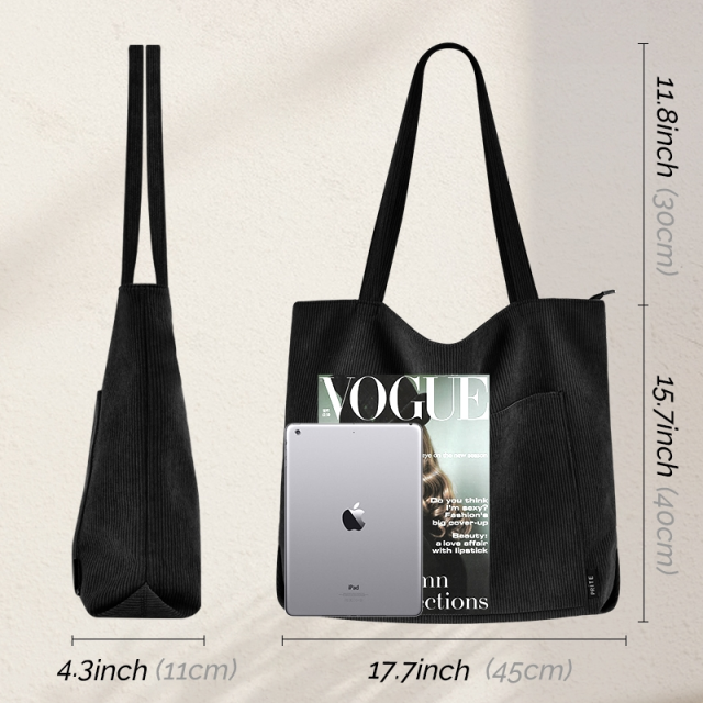 Corduroy Tote Bag