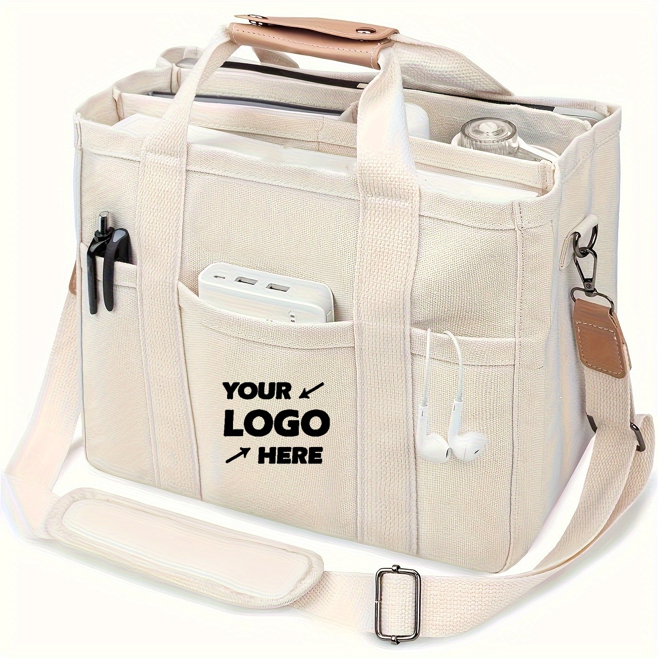 Crossbody Canvas Tote Bag