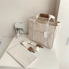 Crossbody Canvas Tote Bag