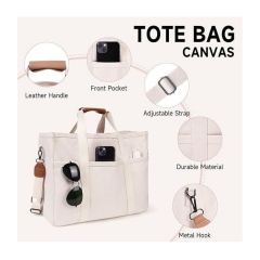 Crossbody Canvas Tote Bag