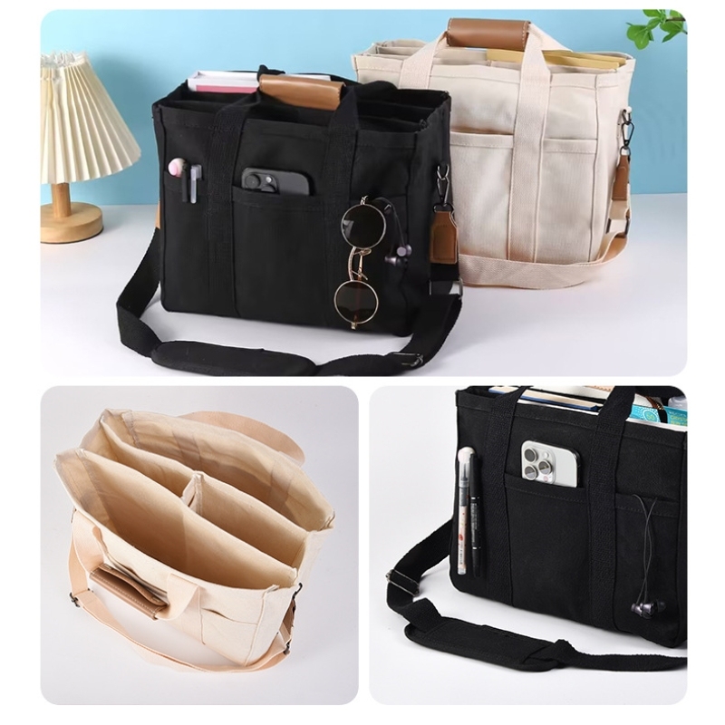 Crossbody Canvas Tote Bag