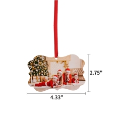 Customizable Glass Christmas Pendant