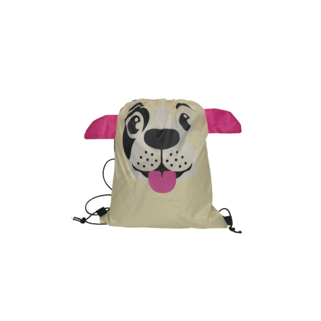 Dog Pattern Drawstring Backpacks for Kids