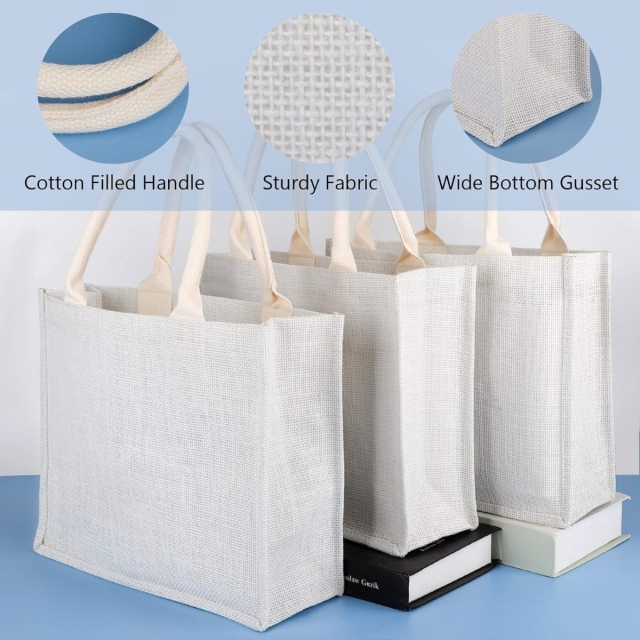 Eco-Friendly Reusable Jute Tote Bag