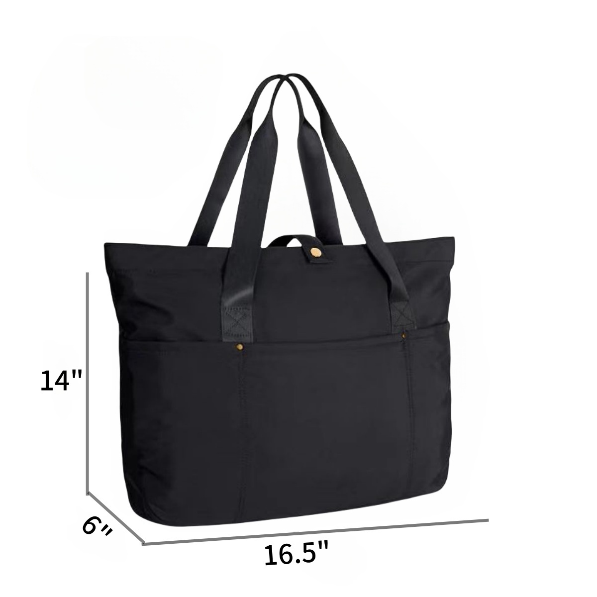 Foldable Tote Bag With Zipper