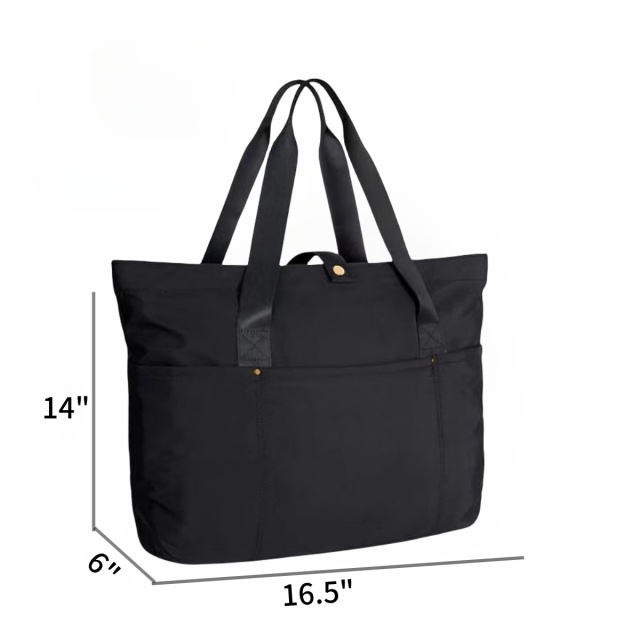 Foldable Tote Bag With Zipper
