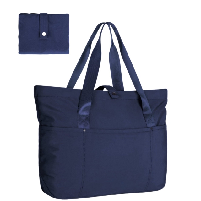 Foldable Tote Bag With Zipper