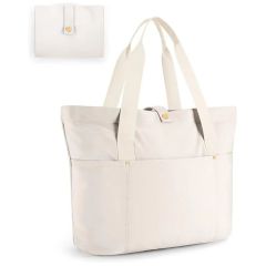 Foldable Tote Bag With Zipper