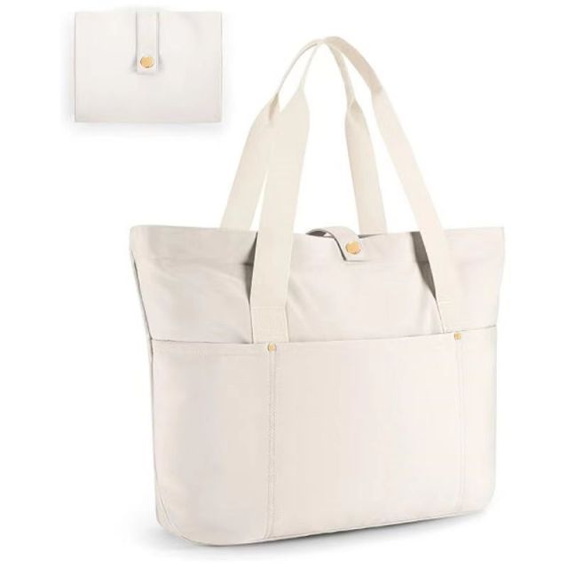 Foldable Tote Bag With Zipper