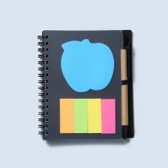 Kraft Paper Notepad With Pen And Sticky Notes