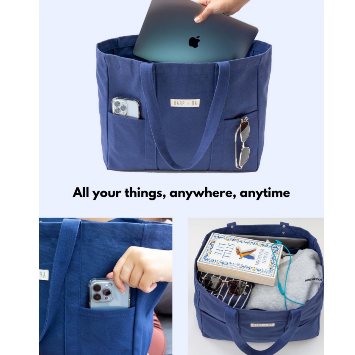 Large Canvas Tote Bag for Women